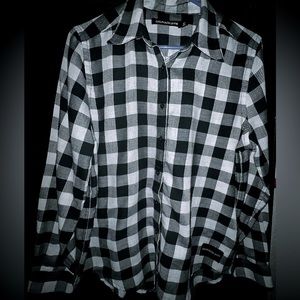 Calvin Klein Jeans Black and White Flannel